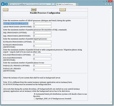 Dynamically adjusting parallel processes in the Software Update Manager