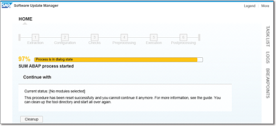 Final Confirmation That the Reset Process Is Completed