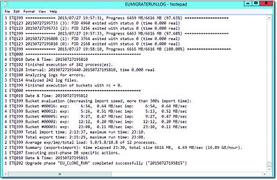 Example Output from the Benchmark Tool