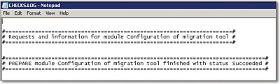 Validating That the CHECKS.LOG Is Free from Error