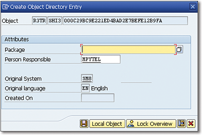 Selecting Local Object