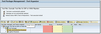 Defining Testers by Test Package within the Test Plan