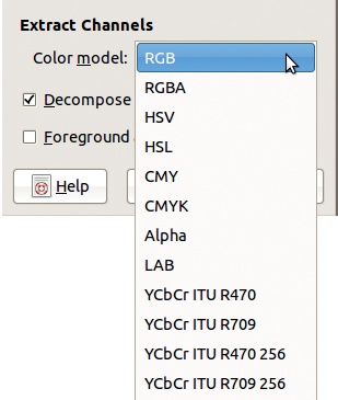 Extracting the RGB channels