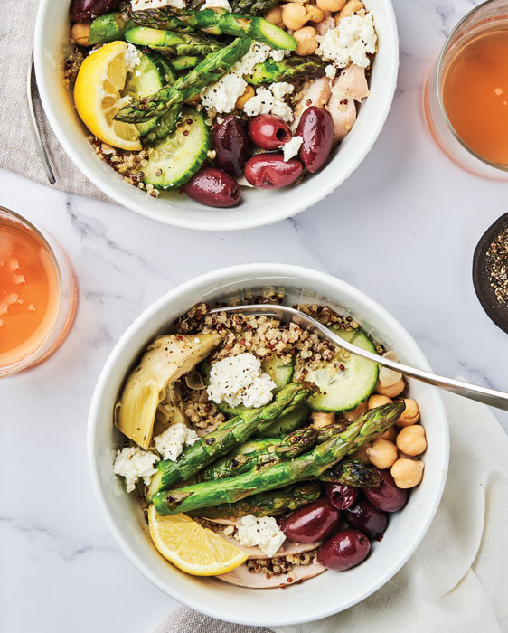 Greek Grilled Chicken Bowl.