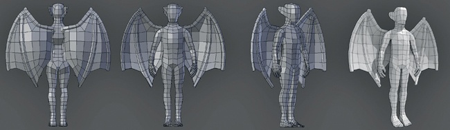 The finished body base mesh