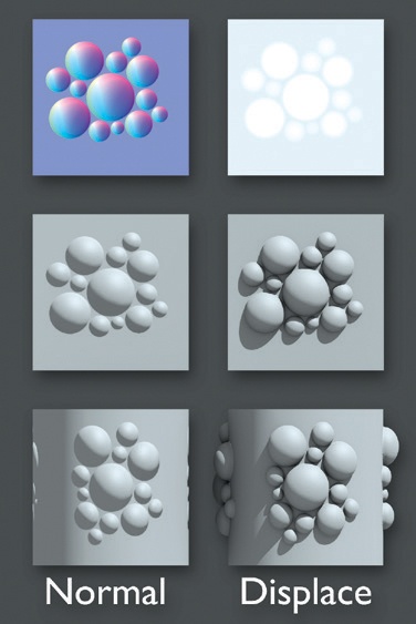 Normal mapping vs. displacement mapping