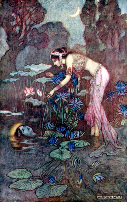 SITA FINDS RAMA AMONG LOTUS BLOOMS