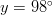 y=98^\circ