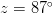 z=87^\circ