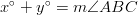 x^\circ + y^\circ = m \angle ABC