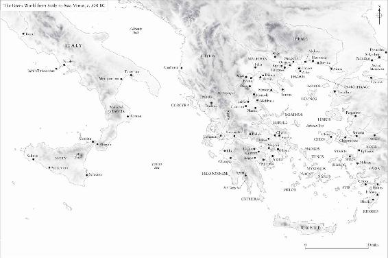 The Greek World from Sicily to Asia Minor, c. 500 BC