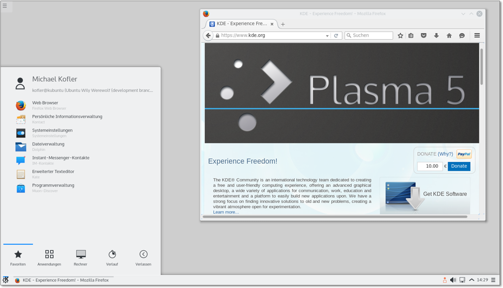 Der KDE-Desktop