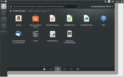 Programme im Ubuntu-Startmenü