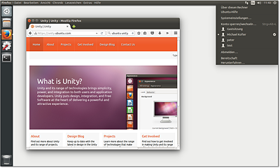 Der Unity-Desktop von Ubuntu