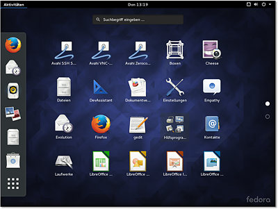 Fedora-Desktop (Gnome)