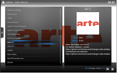 Video-Add-ons für Kodi