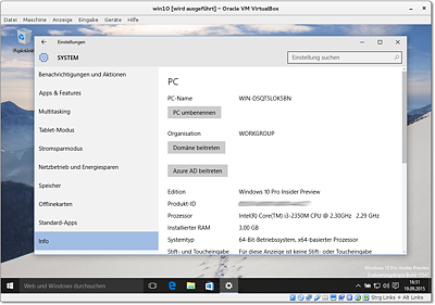 Windows 10 in einer virtuellen Maschine unter Linux ausführen