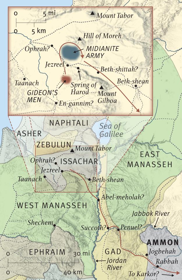 Gideon Defeats the Midianites