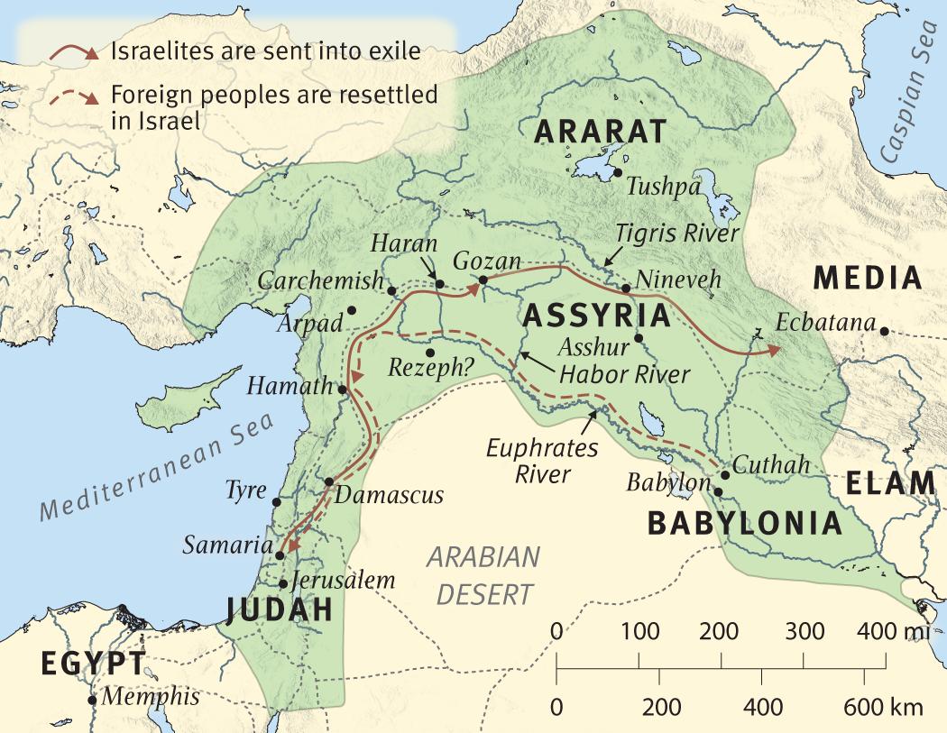 The Fall of Samaria and Deportation of Israelites