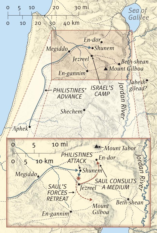 Saul Dies on Mount Gilboa