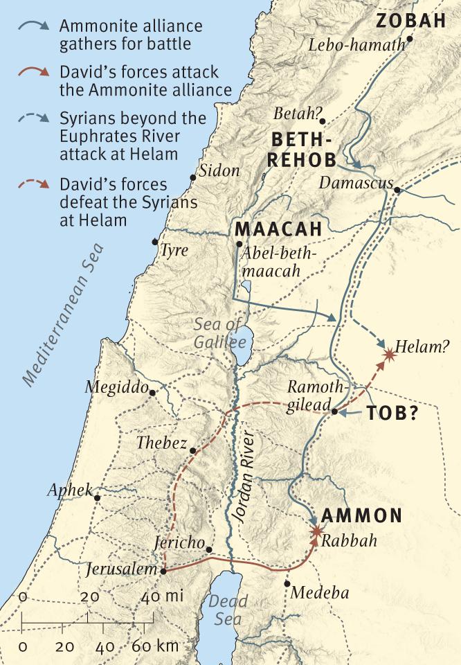 David Defeats the Ammonites and the Syrians