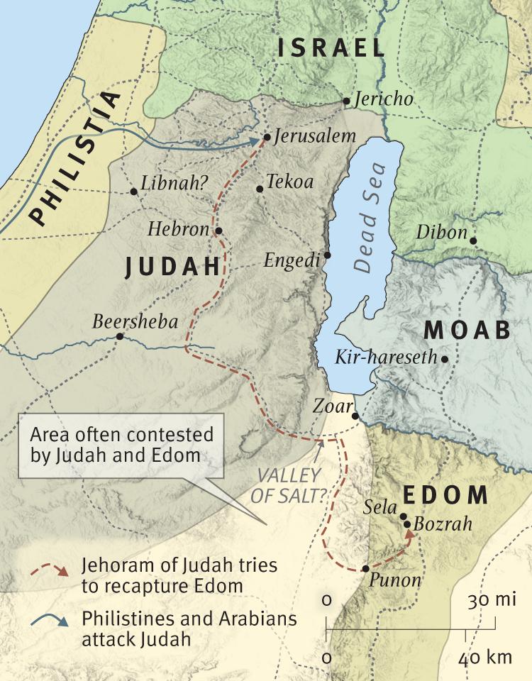 Edom and Libnah Revolt