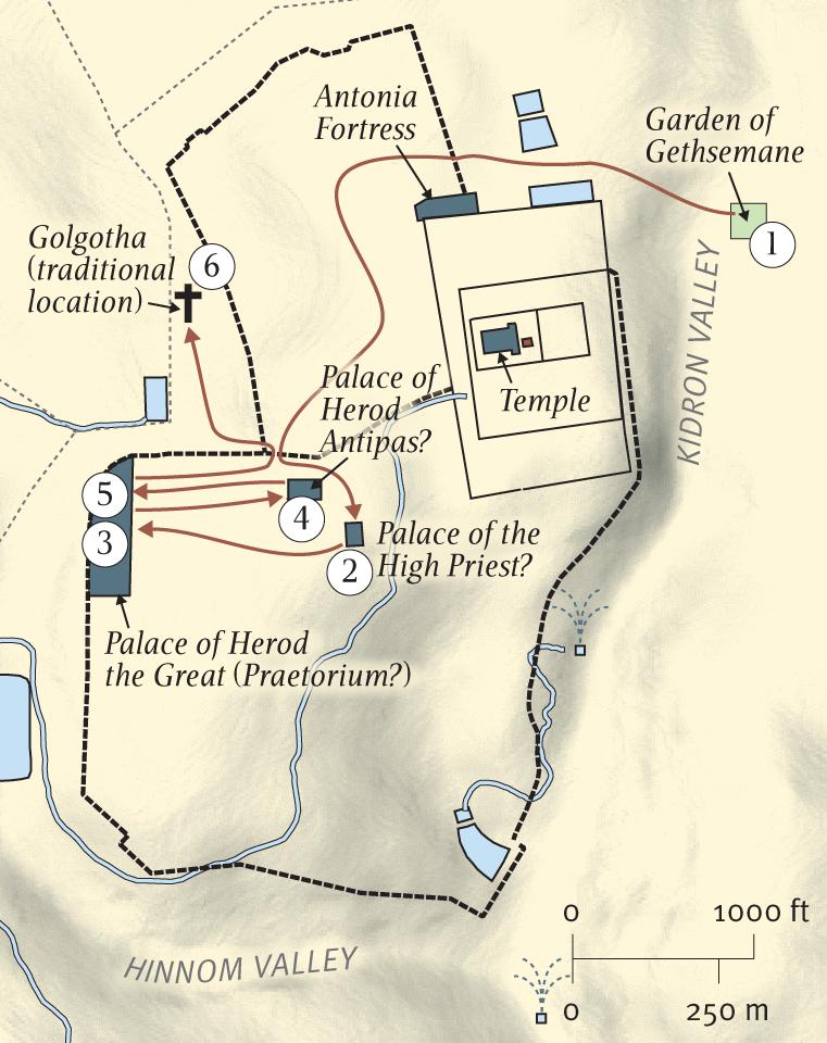 Jesus’ Arrest, Trial, and Crucifixion