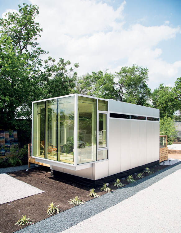 The exterior of the Kasita tiny house.