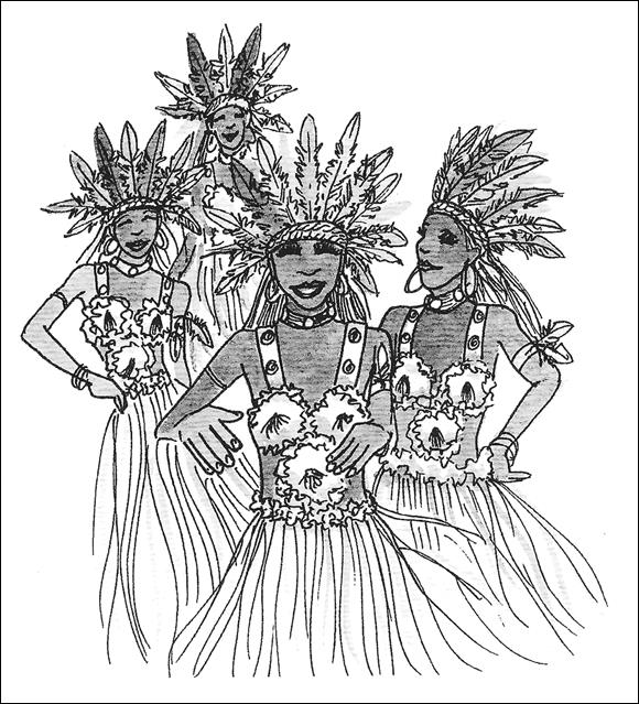 Schematic illustration of the Carnaval celebration.