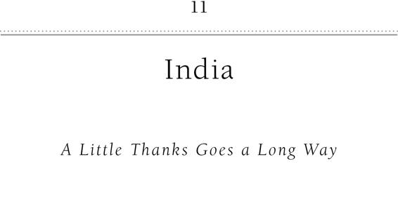 11 India A Little Thanks Goes a Long Way