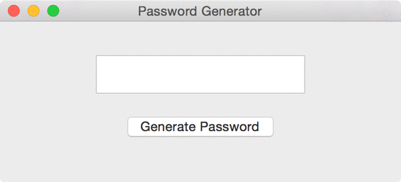 RandomPassword’s user interface