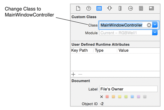 Updating the identity of File's Owner