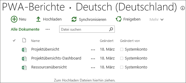 Excel-Musterberichte