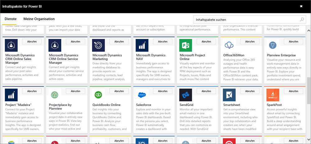 Inhaltspaket »Microsoft Project Online«