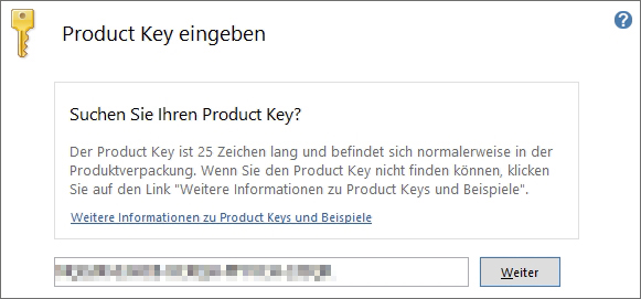 SharePoint-Server-2016-Installation: Product Key