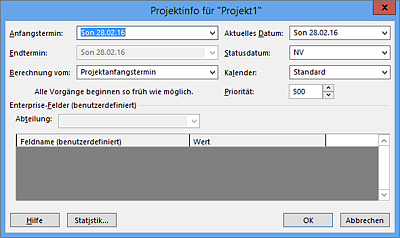 Projektinformationen