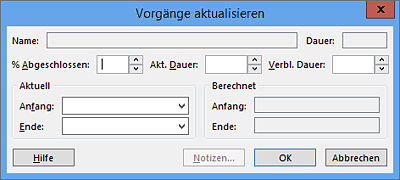 Erfassen von Fortschritten für mehrere Vorgänge