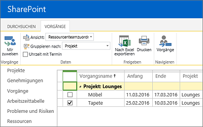 Teamvorgang hinzufügen