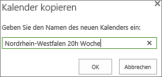 Kalender kopieren