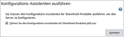 SharePoint Server-2016-Installation: Abschluss