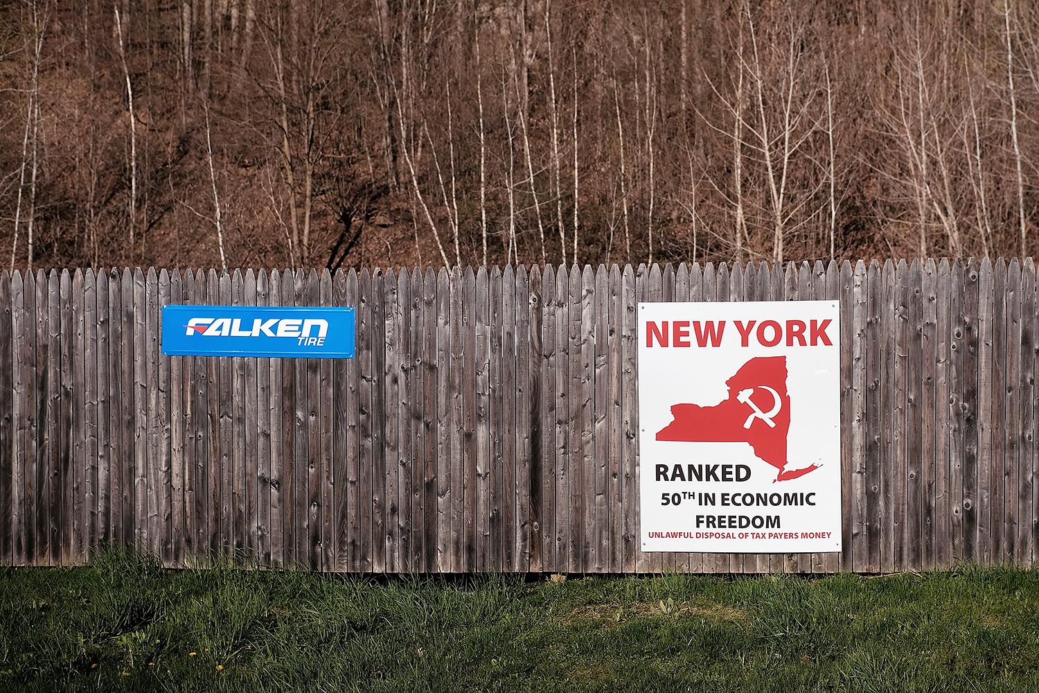 Sign: New York ranked 50 in economic freedom