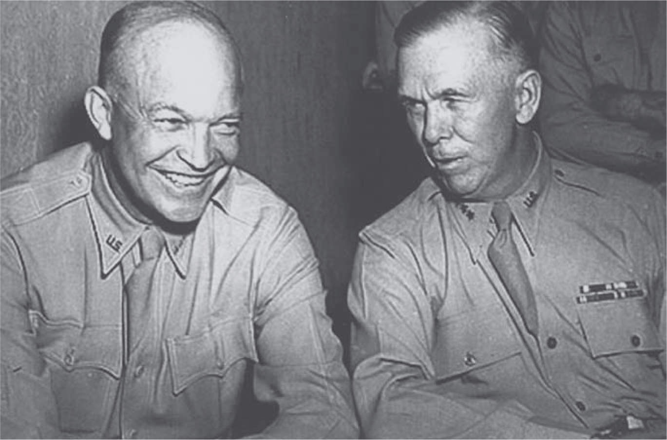 Lt. Gen. Dwight D. Eisenhower and Gen. George C. Marshall during...