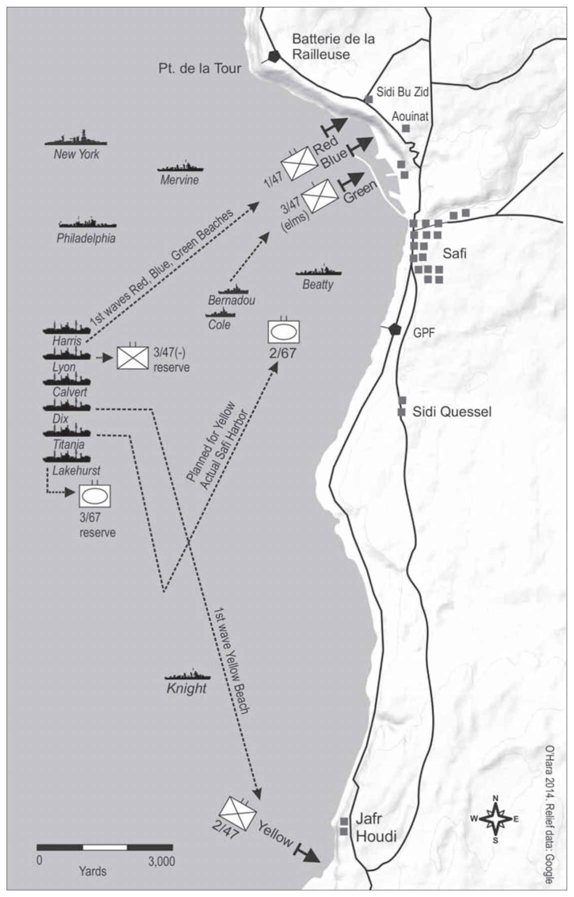 MAP 14.1 Safi Landings