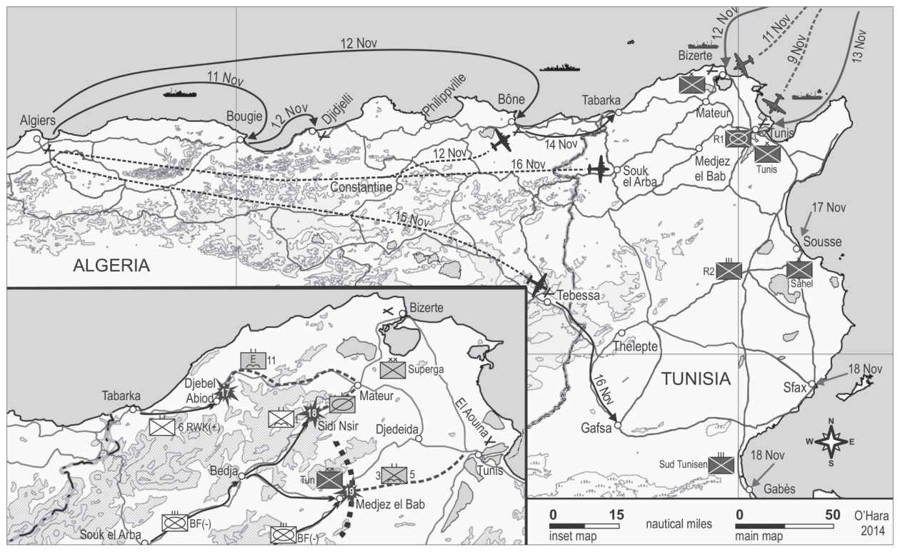 MAP 16.1 The Race to Tunis,...