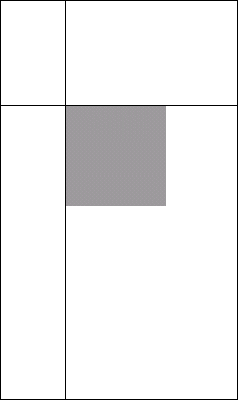 Sprite positioned one-quarter of the way down the upper-left corner