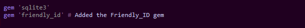 Editing the Gemfile so Bundler will fetch the necessary gem and its dependencies when ran