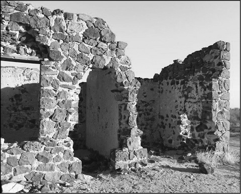 The ruins of the Sasco Rockland Hotel.