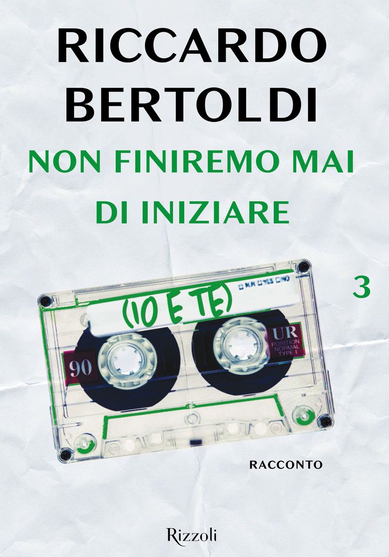 Copertina. «Non finiremo mai di iniziare (io e te)» di Riccardo Bertoldi