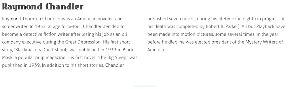 If a parent gets wider, a browser will add new columns. When it narrows, a browser will remove them one at a time — all the while reflowing text to fit.