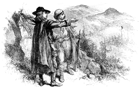 Image not available: ARNAUD POINTING TO THE VAUDOIS HILLS. See page 110.